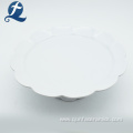 Moder Customized White Ceramic Cake Plate